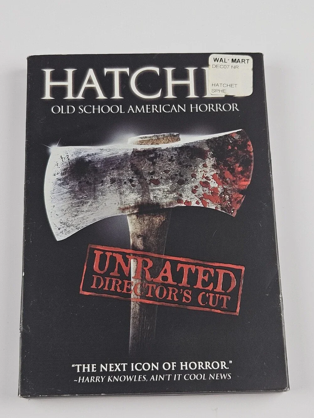 Hatchet Unrated Director's Cut DVD 2007 Horror Slipcover Kane Hodder Complete